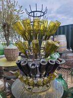 Mooie tuindecoratie met metalen flessentorens! Heel mooi!, Ophalen of Verzenden, Zo goed als nieuw