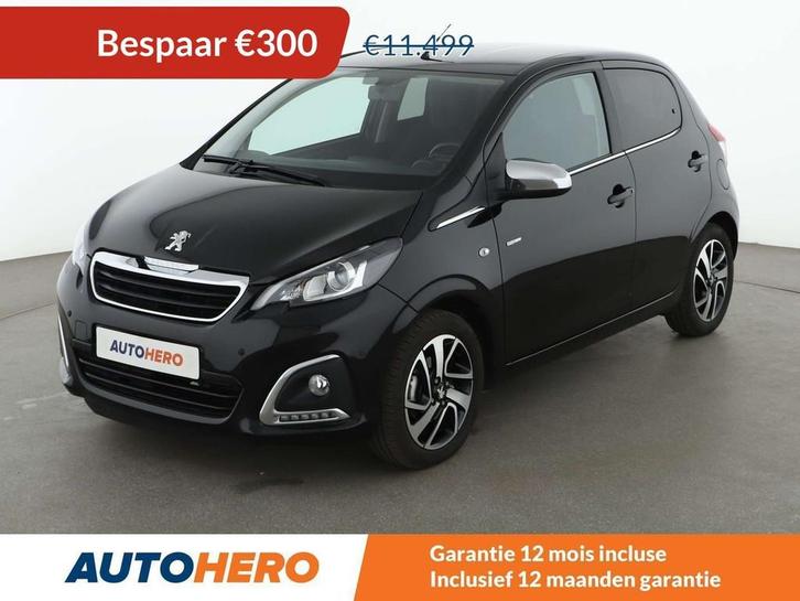 Peugeot 108 1.0 VTi Style (bj 2019, automaat), Auto's, Peugeot, Te koop, ABS, Airbags, Airconditioning, Bluetooth, Boordcomputer