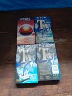 Set van 4 nieuwe VHS-cassettes, Zo goed als nieuw