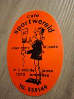 F Sticker café Sportwereld Brussel Stella Artois, Ophalen of Verzenden, Zo goed als nieuw, Merk