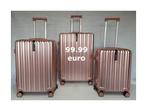 99 euro Set de Valise 3 Pieces. Grande + Moyen + Cabine, Bijoux, Sacs & Beauté, Plastique dur, Enlèvement ou Envoi, Neuf, Poignée extensible