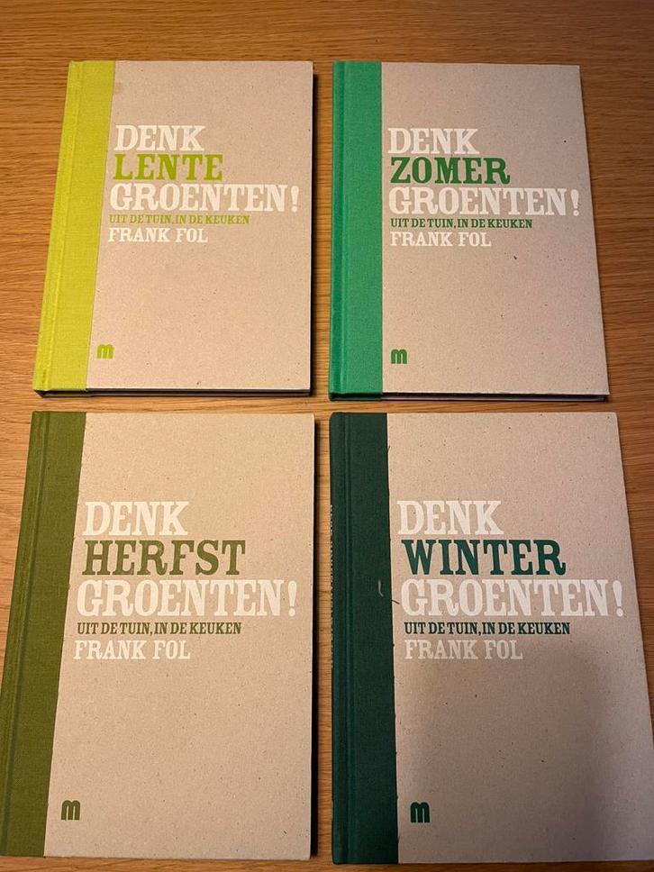 Set van 4 kookboeken van Frank Fol, Boeken, Kookboeken, Gelezen, Voorgerechten en Soepen, Hoofdgerechten, Nederland en België
