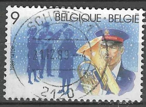 Belgie 1989 - Yvert/OBP 2345 - Kerstmis en Nieuwjaar (ST), Timbres & Monnaies, Timbres | Europe | Belgique, Affranchi, Noël, Envoi