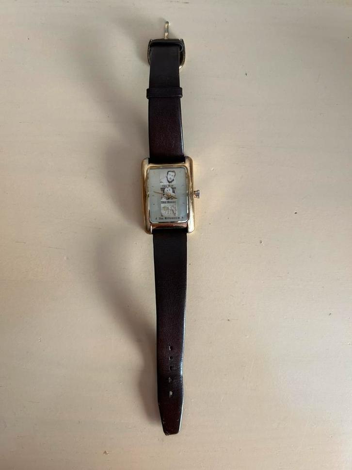 Zeldzaam genummerd 617/2000 Walt Disney uurwerk, Handtassen en Accessoires, Horloges | Heren, Gebruikt, Polshorloge, Leer, Ophalen of Verzenden