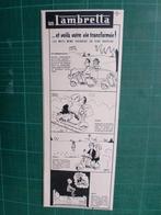 Lambretta scooter - publicité papier - 1957, Enlèvement ou Envoi, Utilisé, Autres types