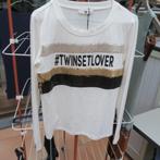 T-shirt nieuw crème pailletjes Twinset mt 38-40, Vêtements | Femmes, T-shirts, Taille 38/40 (M), Manches longues, Autres couleurs
