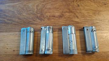 ​Lot 4x ZELDZAAM Vintage Benzine Aanstekers  beschikbaar voor biedingen