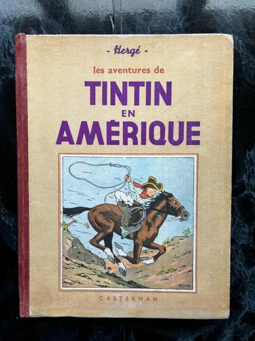 TINTIN - TINTIN EN AMERIQUE - N&B - 1939 - A8 - BE, Boeken, Stripverhalen, Gelezen, Eén stripboek, Ophalen of Verzenden