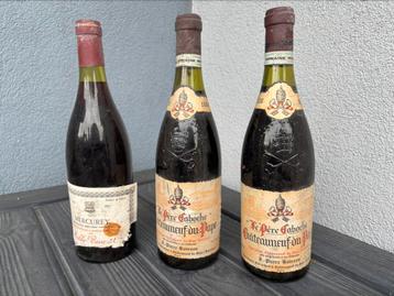 Vin rouge Mercurey et Châteauneuf du Pape, Enlèvement, Vin rouge