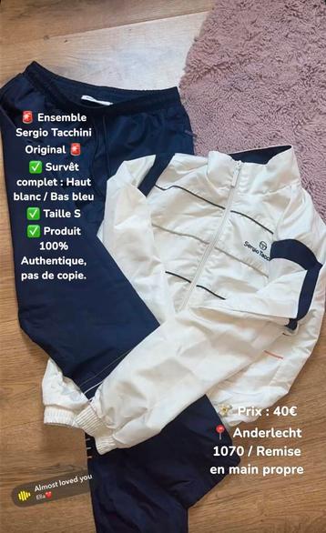 Survêtement complet Sergio Tacchin, Taille S, Enlèvement, Comme neuf, Survêtement