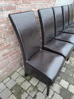 6 eetkamer stoelen bruin, Huis en Inrichting, Ophalen, Gebruikt, Bruin, Hout