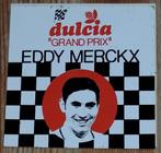 Vintage sticker Eddy Merckx Dulcia Grand Prix retro cyclisme, Sport, Ophalen of Verzenden, Zo goed als nieuw