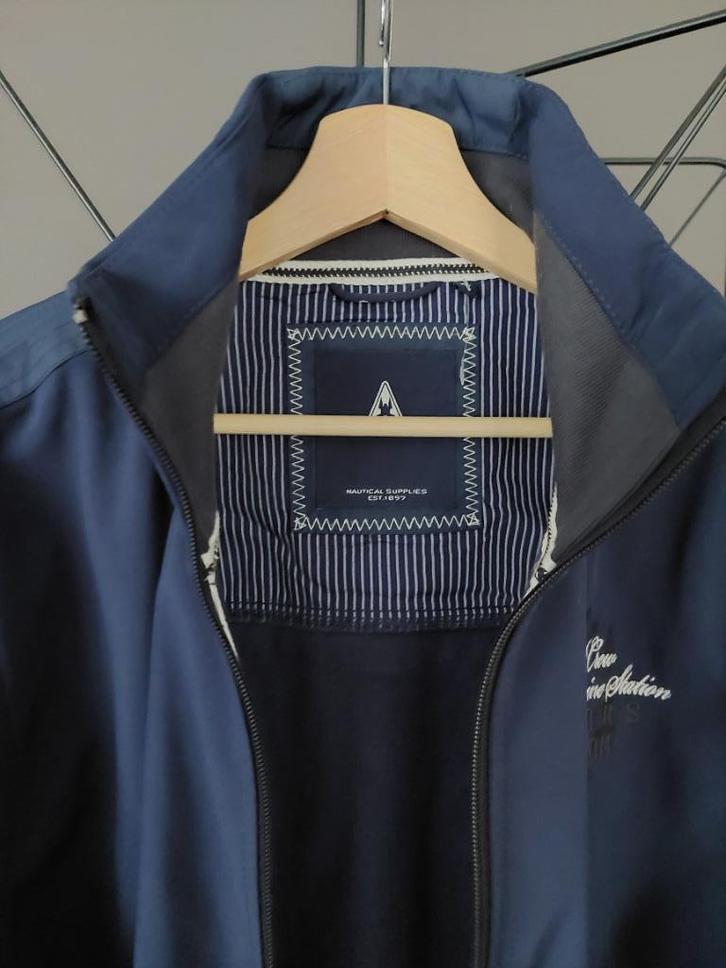 Marineblauwe jas, maat XL, G3-M, hoge kraag, Kleding | Heren, Jassen | Winter, Nieuw, Maat 56/58 (XL), Blauw, Ophalen of Verzenden