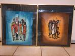 3 Kaders mt batikken, Antiek en Kunst, Ophalen