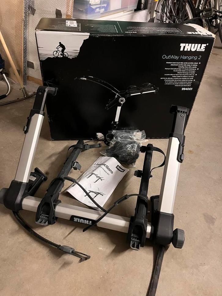Porte velo Thule Outway Hanging 2, Auto diversen, Fietsendragers, Zo goed als nieuw, Achterklepdrager, 2 fietsen, Ophalen