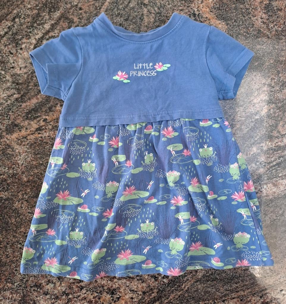 Taille 80 Robe bleue nénuphars et grenouilles, Enfants & Bébés, Vêtements de bébé | Taille 80, Utilisé, Fille, Robe ou Jupe, Enlèvement ou Envoi