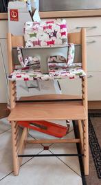 Stokke tripp trapstoel met babyset en kussen, Ophalen, Gebruikt, Meegroeistoel, Stoelverkleiner