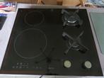 Zwarte kookplaat Electrolux inductie en gas, 4 kookzones, Zo goed als nieuw, Inbouw, Ophalen