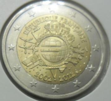 2 euro herdenking 2012 Frankrijk „10 jaar €” UNC! beschikbaar voor biedingen