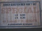 Oude Bierreclame F|d De Landsheer St-Lievens-Houtem, Ophalen of Verzenden, Zo goed als nieuw, Reclamebord, Plaat of Schild, Overige merken