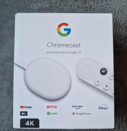 Google Chromecast 4K versie, Audio, Tv en Foto, Mediaspelers, Zo goed als nieuw, HDMI, Ophalen of Verzenden