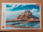 Puzzel 1000 st - Trefl - Frankrijk Mont St-Michel, Ophalen of Verzenden, 500 t/m 1500 stukjes, Gebruikt, Legpuzzel