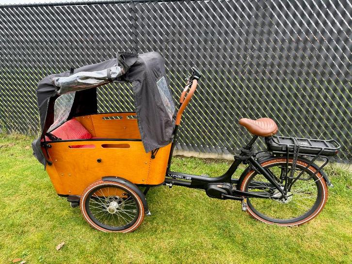 Vogue carry 3 elektrisch, Fietsen en Brommers, Fietsen | Bakfietsen, Gebruikt, Overige merken, Elektrisch, Huif, Ophalen