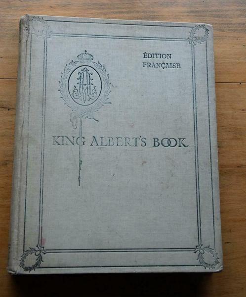 14-18 King Albert's Book, uitgave 1919, ZG mt kleur prenten, Verzamelen, Militaria | Algemeen, Landmacht, Boek of Tijdschrift