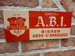 Plaque publicitaire 1957 Bières Abbaye Sint Arnould, Enlèvement ou Envoi, Utilisé, Panneau publicitaire