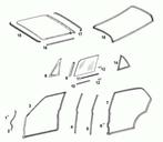 Deurrubbers Mercedesw115 w114 sedan, nieuw, Ophalen of Verzenden, Nieuw, Mercedes-Benz