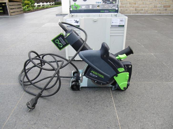 FESTOOL DSC-AG 125-Plus diamant-doorslijpsysteem 1400 W, Doe-het-zelf en Bouw, Gereedschap | Zaagmachines, Zo goed als nieuw, Afkortzaag