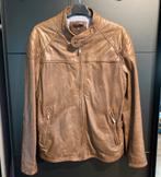 Massimo Dutti lederen herenjas, bruin, Bruin, Maat 48/50 (M), Ophalen of Verzenden, Zo goed als nieuw