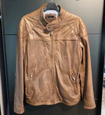 Massimo Dutti lederen herenjas, bruin beschikbaar voor biedingen
