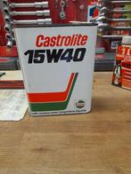 oude lege oliekan castrol castrolite 15w40, Verzenden, Gebruikt, Overige typen