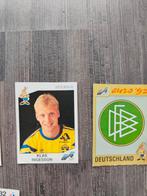 Panini - 5 stickers Euro 82 & Euro 92 - embleem, Ophalen of Verzenden, Gebruikt, Sticker