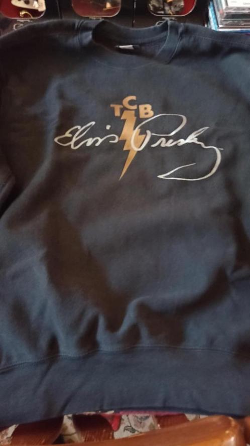 Elvis trui zwart, vorig jaar gekocht in Graceland Memphis, Kleding | Heren, Truien en Vesten, Gedragen, Maat 56/58 (XL), Zwart