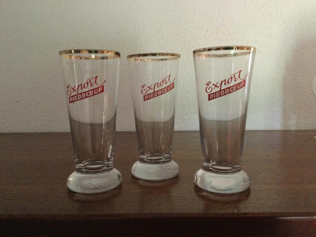 Verres à bière Piedboeuf vintage, Utilisé