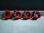 4 x Lock Jaw Olympische halterstang klemmen (50mm)., Sport en Fitness, Fitnessmaterialen, Ophalen of Verzenden, Gebruikt, Benen