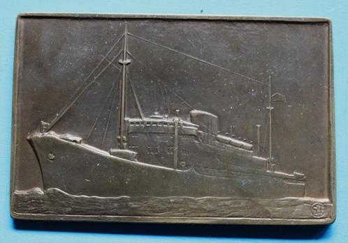 Bronzen Medaille ~~C.M.B.1895-1945~~Compagnie Maritime Belge, Antiek en Kunst, Antiek | Brons en Koper, Brons, Ophalen of Verzenden