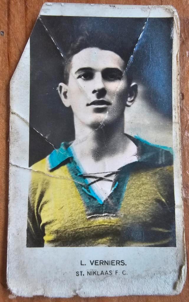 Années 1930 (avant le panini) L. Verniers Sint-Niklaas F.C. , Hobby & Loisirs créatifs, Autocollants & Images, Utilisé, Image
