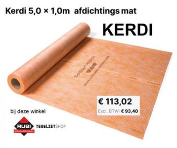 KERDI doek - Oranje - 5m² nieuwe rol beschikbaar voor biedingen