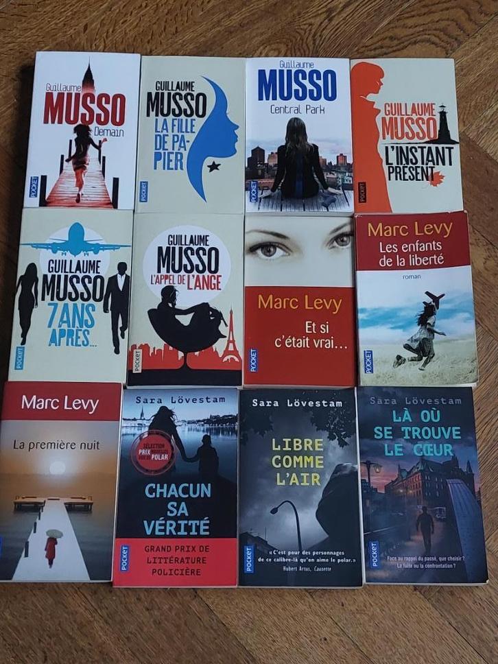 12 romans format poche Musso-Levy-Lovestam, Boeken, Romans, Zo goed als nieuw, Ophalen