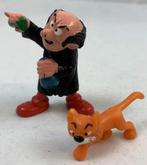 Schleich Smurfen 40211 Gargamel en Azrael figuur vintage 70s, Verzamelen, Smurfen, Verzenden, Zo goed als nieuw, Gargamel