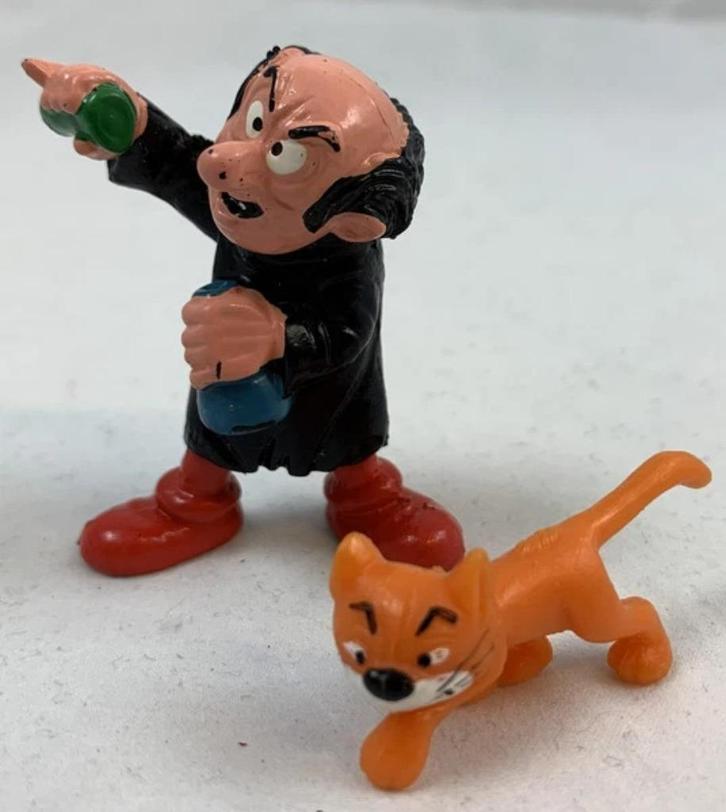 Schleich Smurfen 40211 Gargamel en Azrael figuur vintage 70s, Verzamelen, Smurfen, Zo goed als nieuw, Gargamel, Verzenden