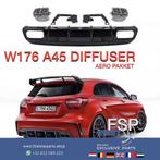 W176 FACELIFT A45 AMG DIFFUSER + UITLAAT SIERSTUKKEN AERO PA, Ophalen of Verzenden, Gebruikt, Mercedes-Benz