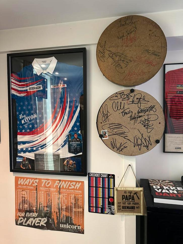 Darts gesigneerde verzameling, Sport en Fitness, Darts, Nieuw, Overige typen, Ophalen of Verzenden