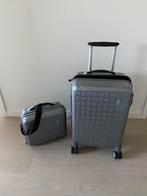 Samsonite reiskoffer met 4 wielen - expandable + beautycase, Hard kunststof, Zo goed als nieuw, Slot, 35 tot 45 cm