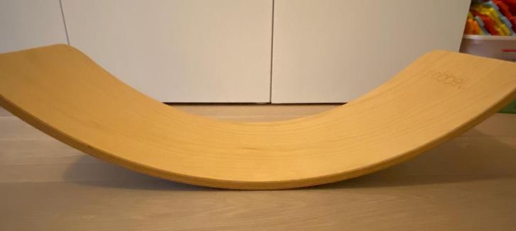 Wobbel balence board + kussens, Kinderen en Baby's, Speelgoed | Houten speelgoed, Gebruikt, Overige typen, Ophalen