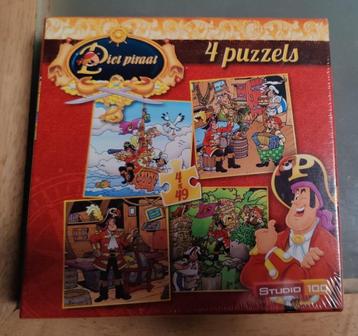 Puzzles Piet piraat - 4 X 49 pièces
