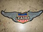 Mooie patch "Leader", Hobby en Vrije tijd, Kledingapplicaties en Hotfix, Ophalen of Verzenden, Zo goed als nieuw